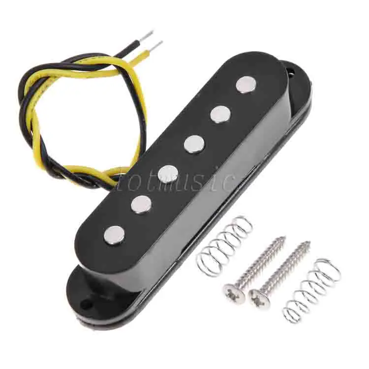 Одна катушка Пикап для электрогитары запчасти аксессуары черный белый|single coil