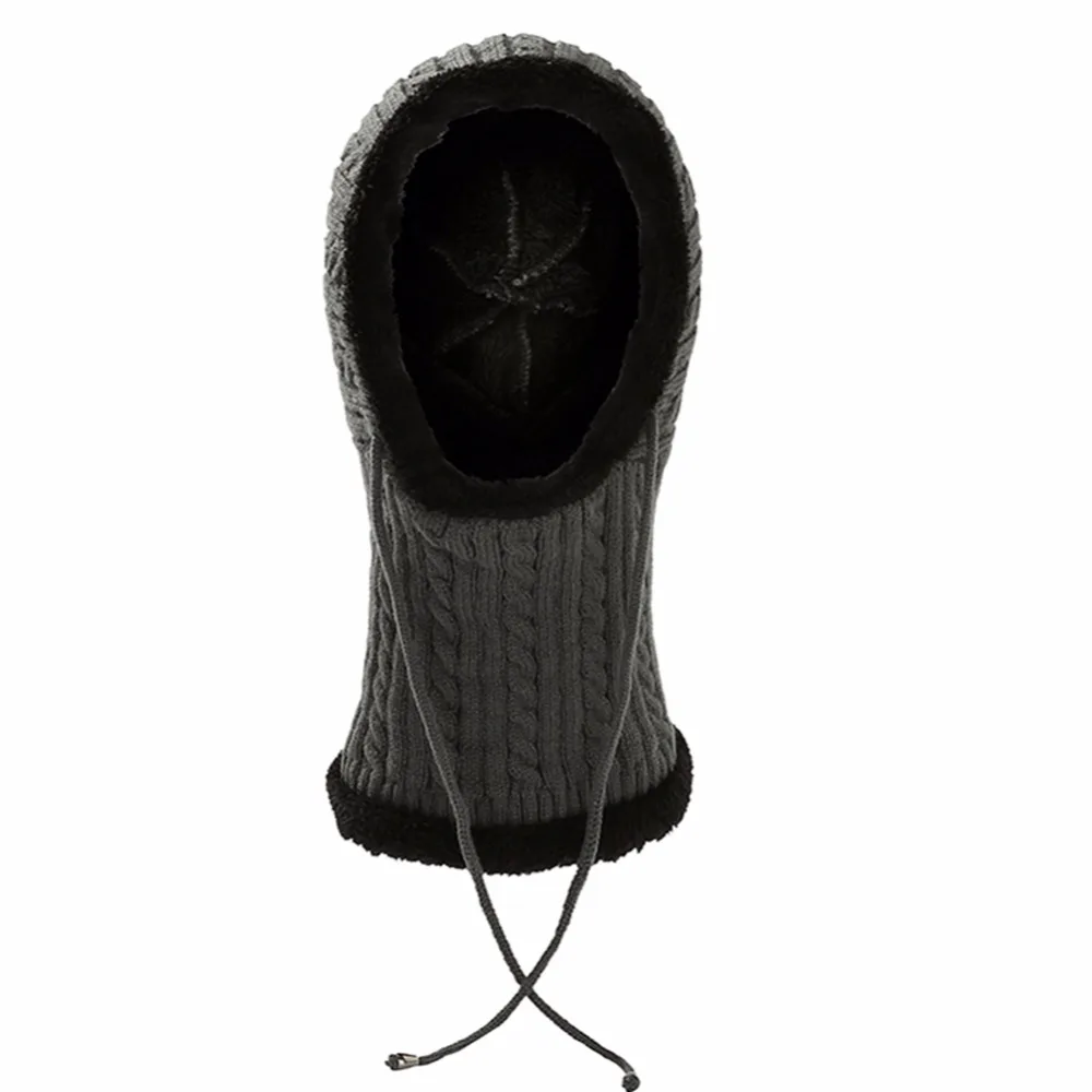 SYi Qarce зимние супер теплые вязанные шапочки Skullies Beanie Gorras Bonnet маска шапка для мужчин и женщин Спорт На Открытом Воздухе Шапка NM084-88