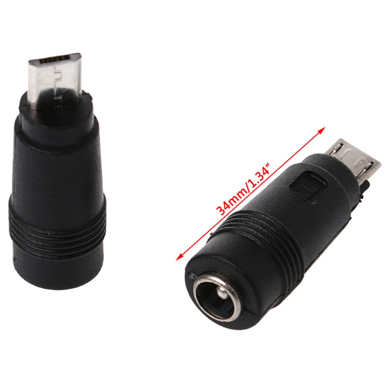 5 5*2 1 гнездо до Micro USB штекер 5Pin DC адаптер зарядного устройства преобразователь