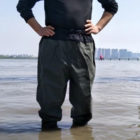 high jump 110cm waist breathable mesh fishing waders thickening waterproof one piece suits pvc boots soft soles fishing waders