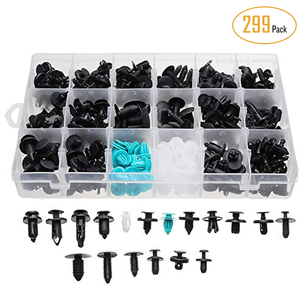299 шт. автомобильный фиксатор зажимы пластиковые крепежные детали Набор 18