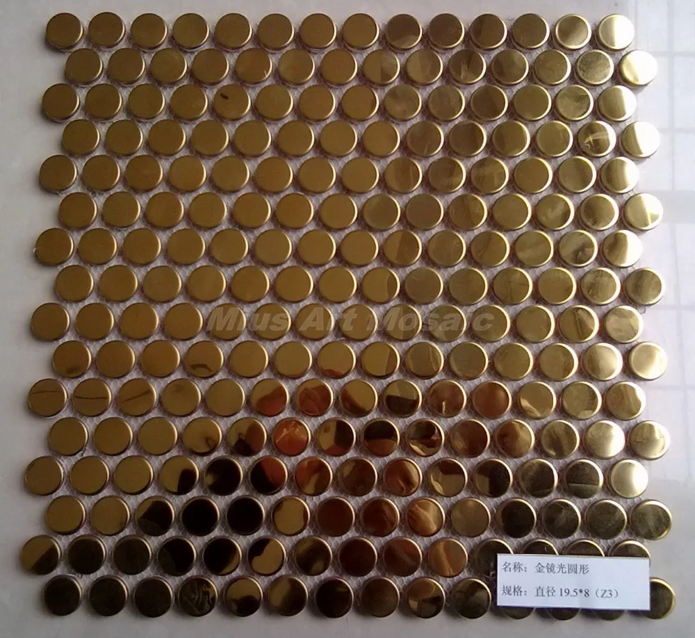Круглые металлические плитки для кухни Penny|tile for kitchen|tile wallstile backsplash |