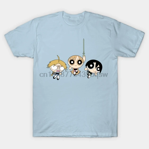 Мужская футболка с коротким рукавом аниме мечта команда Powerpuff девушки и Манга