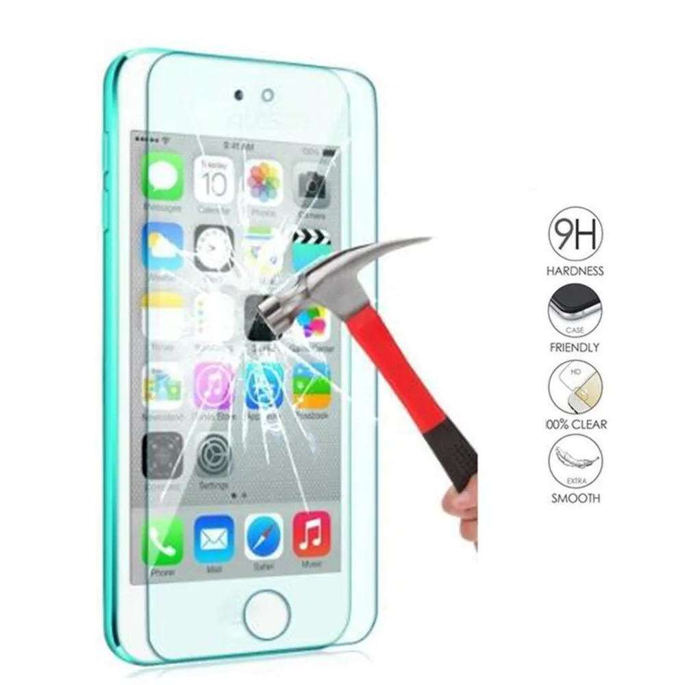 Защита экрана для Apple iPod Touch 5/6 закаленное стекло 5 и 6 Взрывозащищенная пленка с