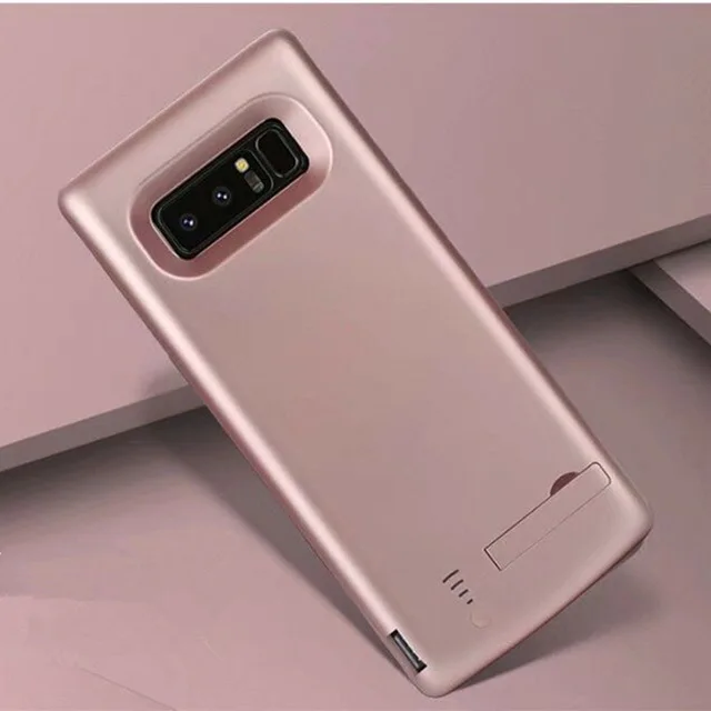 6500 мАч портативный резервный внешний аккумулятор чехол для samsung Galaxy Note 8 Внешний аккумулятор зарядное устройство чехол s для samsung Note 8 чехол питания - Цвет: Rose Gold