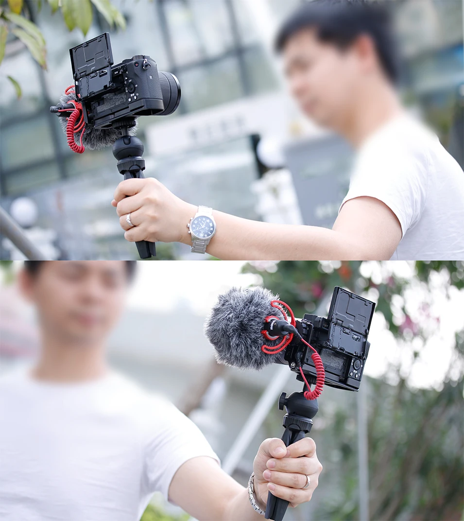 UURIG R006 для SONY A6400 6300 A6100 Vlog быстроразъемный l-образный кронштейн держатель рукоятка с холодным башмаком для микрофона
