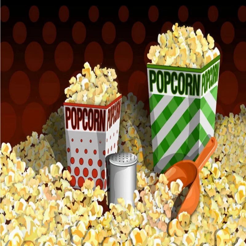 Custom 3d wallpaper Popcorn Background Wallpaper Mall Fast Food shop Bar Restaurant lobby mural | Обустройство дома