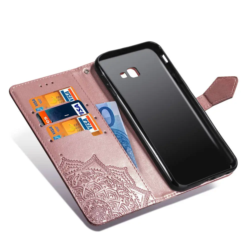 Кожаный флип-чехол для Samsung Galaxy J6 2018 роскошный чехол-бумажник J4 Plus J 6 J3 J5 J530 J7 2017 J8 |
