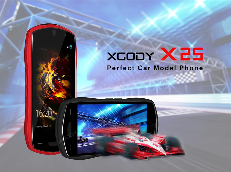 XGODY X25, 5 дюймов, 3g смартфон, Android 8,1, 1 ГБ, 8 ГБ, четыре ядра, две sim-карты, камера 5 Мп, модель автомобиля, мобильный телефон, 3000 мАч, WiFi, мобильный телефон