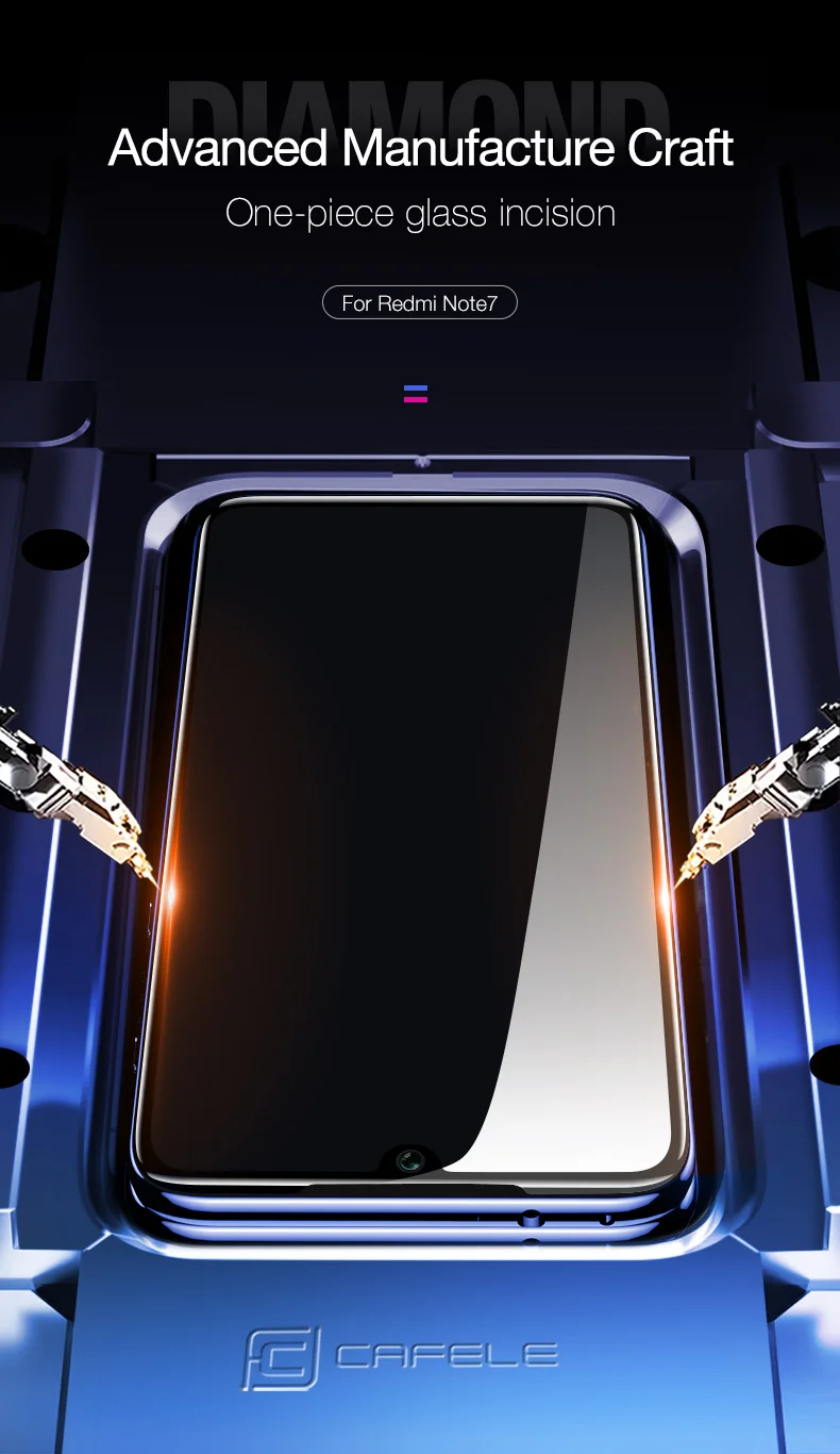 CAFELE закаленное стекло для Xiaomi redmi Note 7 защитная пленка для экрана для R redmi Note 7 HD прозрачная пленка