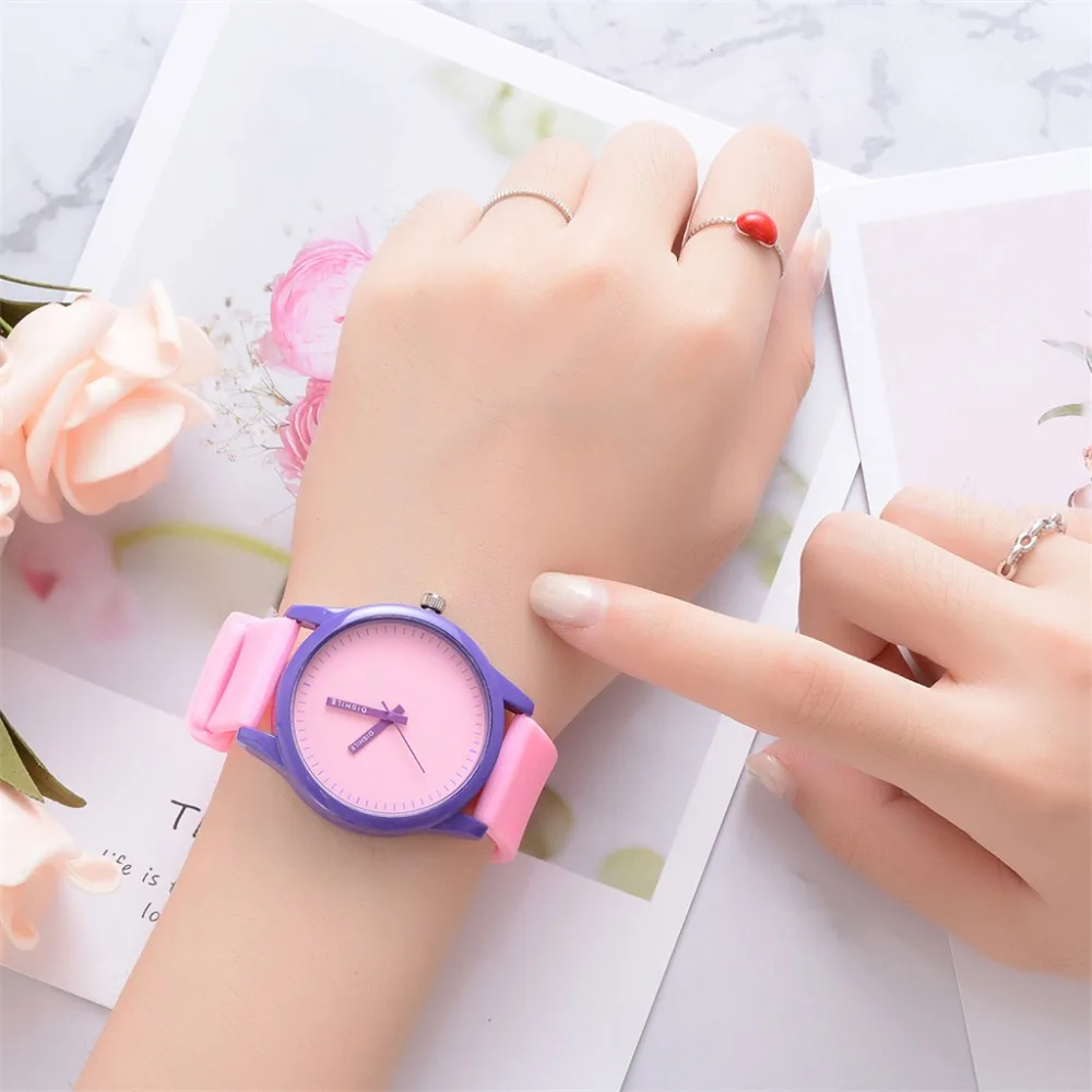 Montre Femme женские наручные часы с твердым узором, силиконовый ремешок, модные высококачественные женские часы, повседневные часы Bayan Kol Saati F4