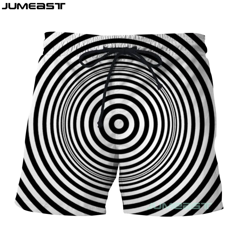 Jumeast Брендовые мужские женские и 3d-принты визуальные иллюзии шорты Плавки новые