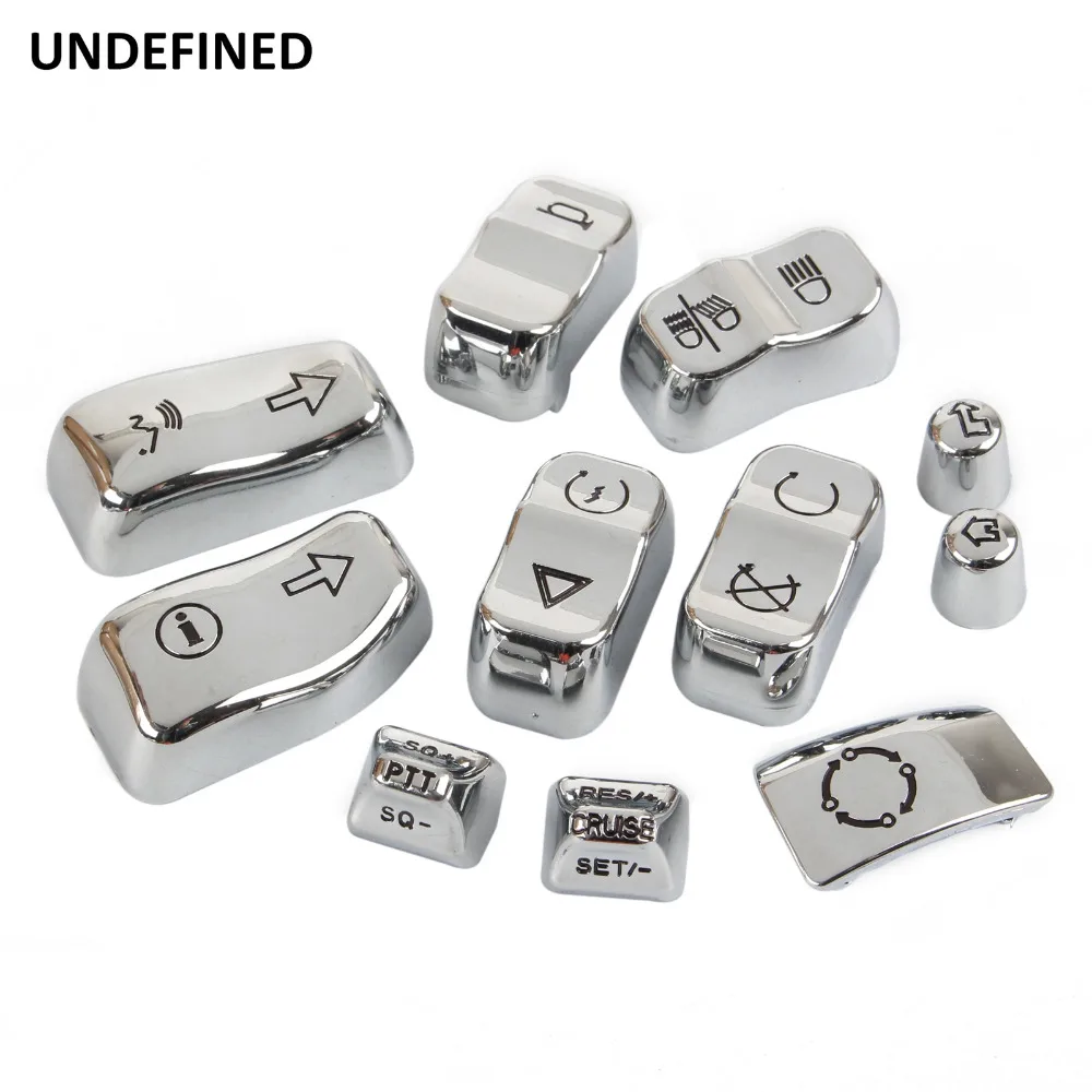 Хромированная Крышка для мотоциклетного переключателя с кнопкой управления Harley