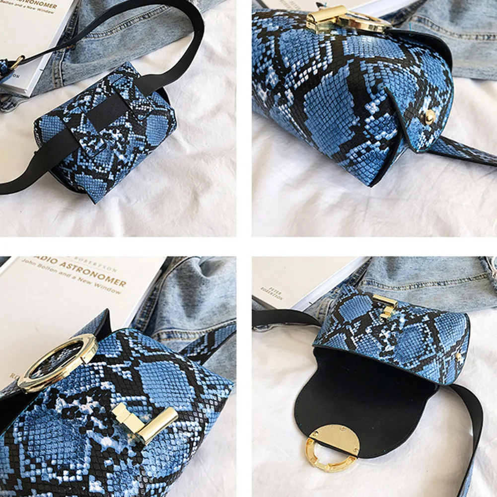 Поясная Сумка женская из искусственной кожи с принтом в виде змеи | Багаж и сумки