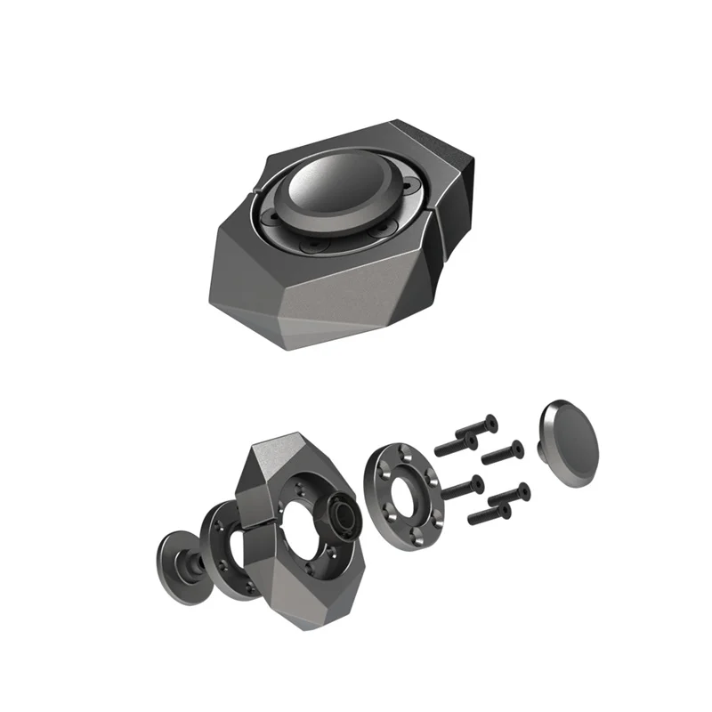 3/комплект DIY Спиннеры ручной Spinner палец Tri Металлический матовый черный EDC handspinner