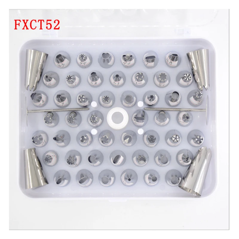 Инструменты для выпечки из нержавеющей стали печенье 52 наборы наконечников