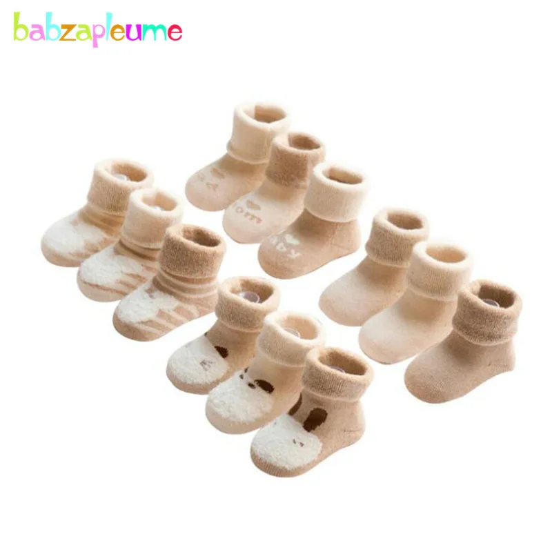 

babzapleume 3Piece/Autumn Winter Newborn Baby Girls Stripe Socks Cartoon Cute Cotton Infant Boys Sneaker Sports Socks Lot BC1061
