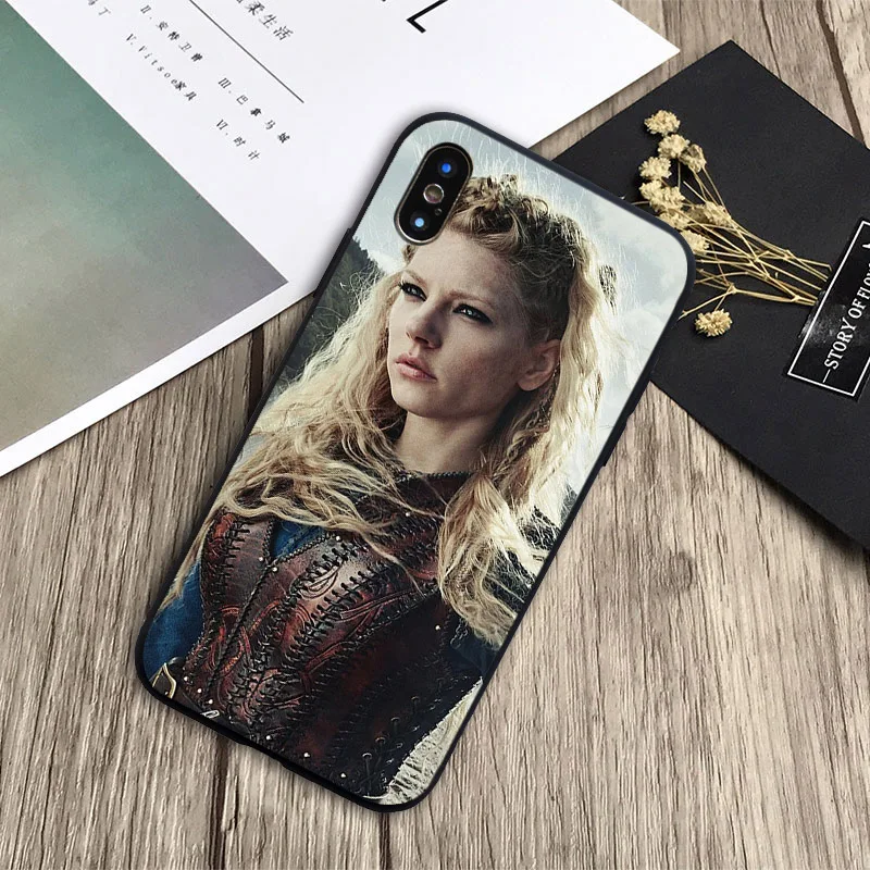 Модный чехол серии vikings 4 мягкий силиконовый черный для телефона iPhone 6 6plus 7 8plus 5 5S 5C