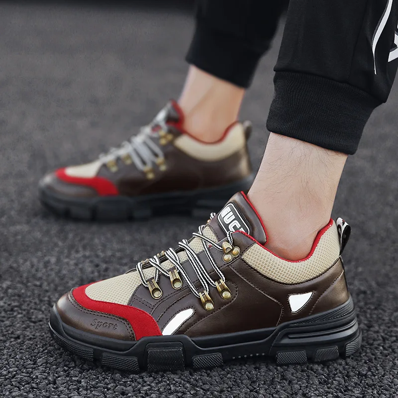 New casual shoes men's tide color matching breathable running net 2019 fashion student | Обувь