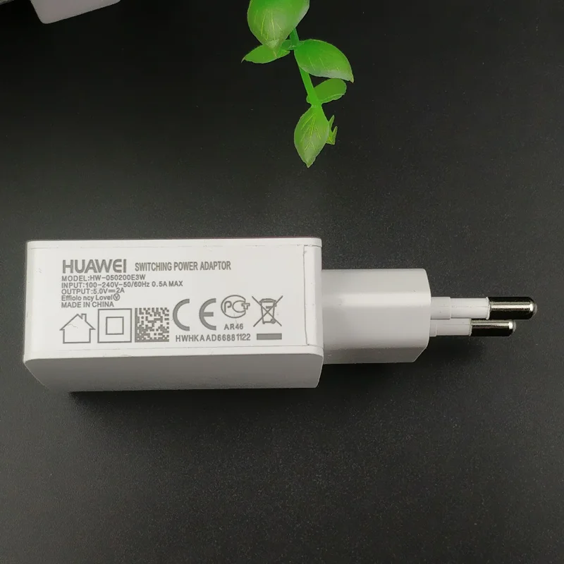 Оригинальное зарядное устройство hawei P9 Lite 5 В/2 А USB адаптер для зарядки и кабель