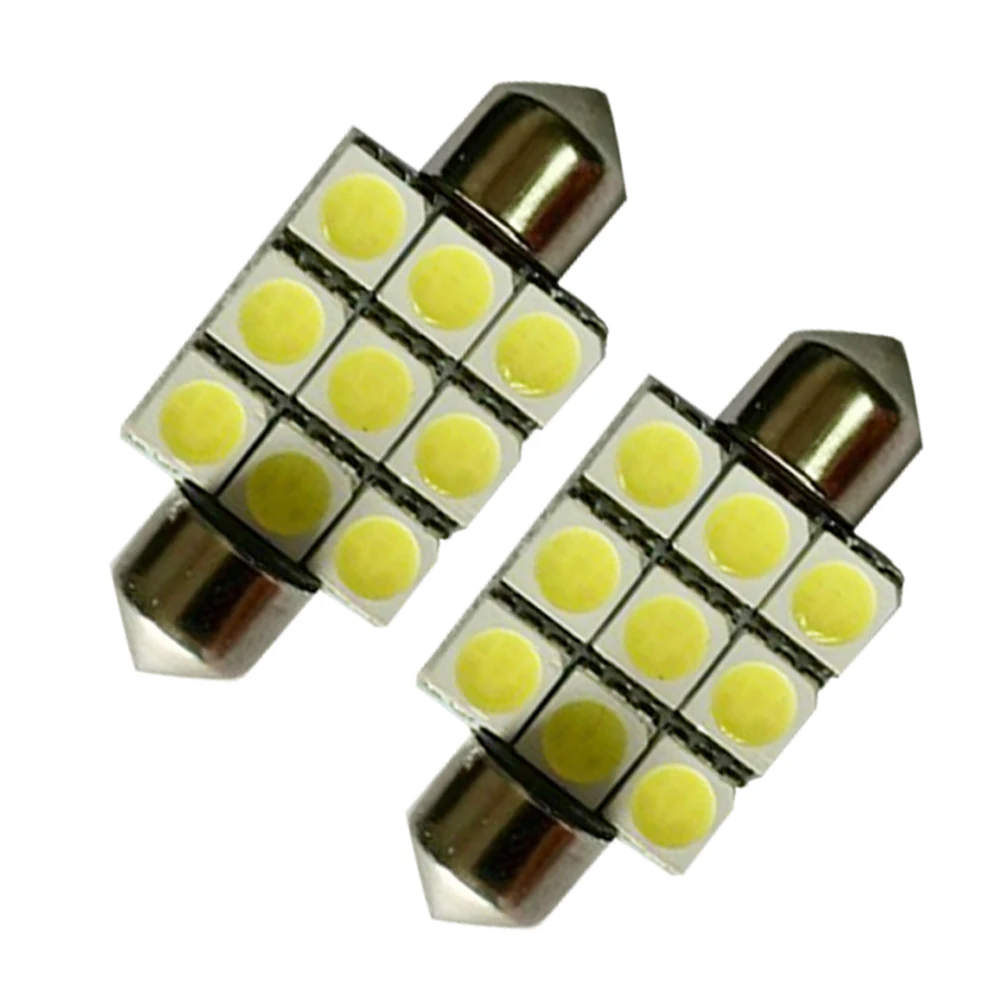 Авто светодиодный светильник Festoon 36 мм 9SMD 5050 RGB многоцветный интерьерный
