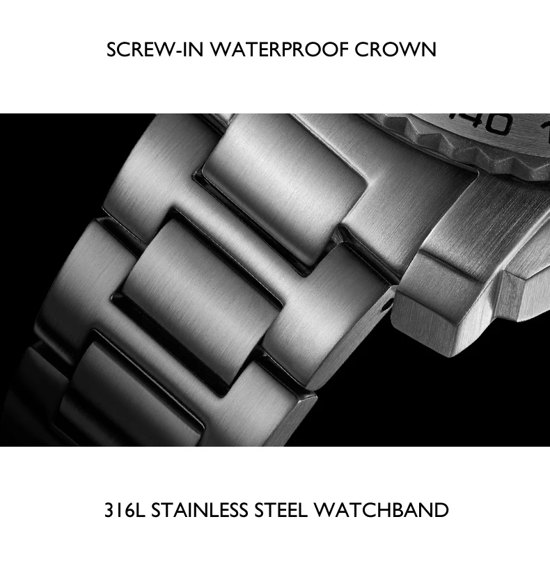 Новое поступление YELANG V1210 Eco-Drive Move men t T100 Тритий светящийся стальной ремешок сапфировое зеркало мужские деловые часы наручные часы