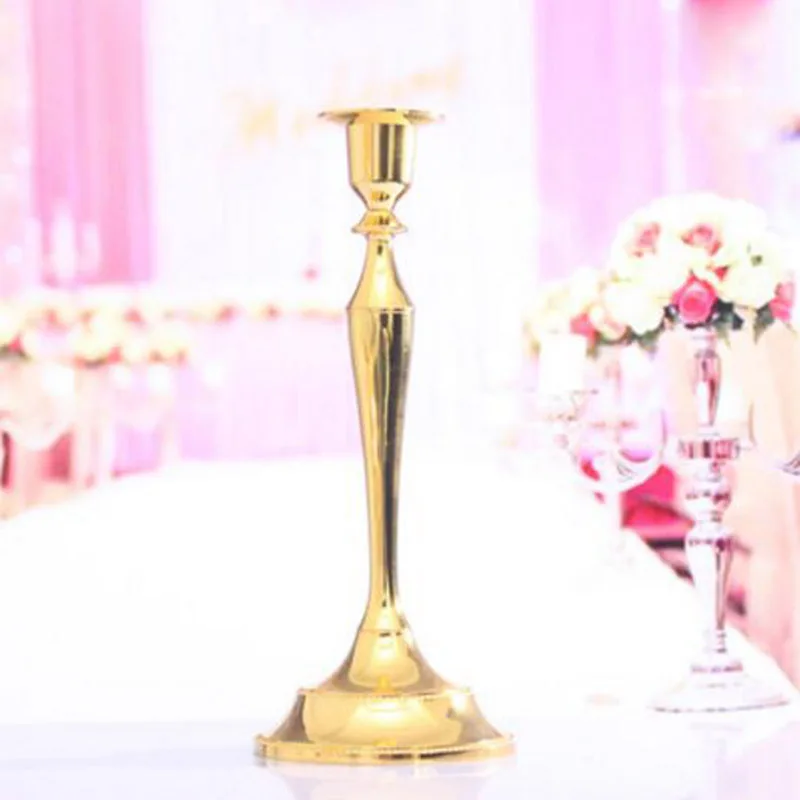 Candle holder 2 Металл Серебро/Позолоченные Подсвечники 1-подставка для рук держатель для бутылки из цинкового сплава, цинковый сплав высокое качество столб для свадьбы событие Portavelas канделябры - Цвет: Candle holder 2