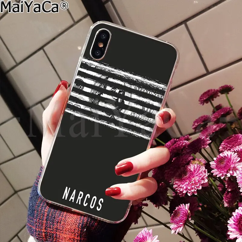MaiYaCa Narcos ТВ серия Пабло Эскобар Coque Оболочка Чехол для телефона для Apple iPhone 8 7 6 6S Plus X XS MAX 5 5S SE XR крышка
