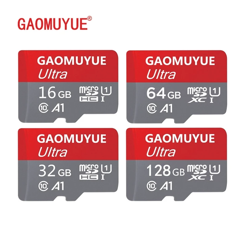 Карта памяти GAOMUYUE H2testw-Real, 16 ГБ, 32 ГБ, класс 10, Micro sd карта, 64 ГБ, 128 ГБ, XC, TF карты для вождения, рекордер, флеш-карта microsd, A1-8