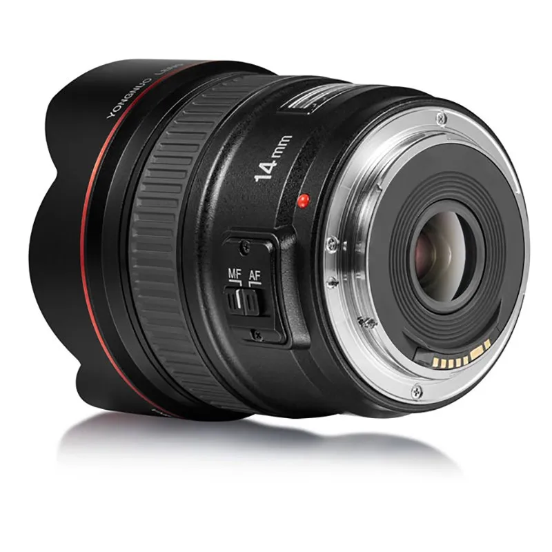 YONGNUO YN14mm F2.8 114 градусов ультра-широкоугольный объектив с автофокусом AF MF металлический крепежный объектив для Canon 700D 80D 5D Mark III IV