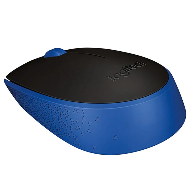 BLUE Оригинальная игровая мышь logitech M171, 2,4 ГГц, беспроводная, 1000 dpi, разрешение мощности, нано-приемник для ПК, ноутбуков MAC - Цвет: BLUE