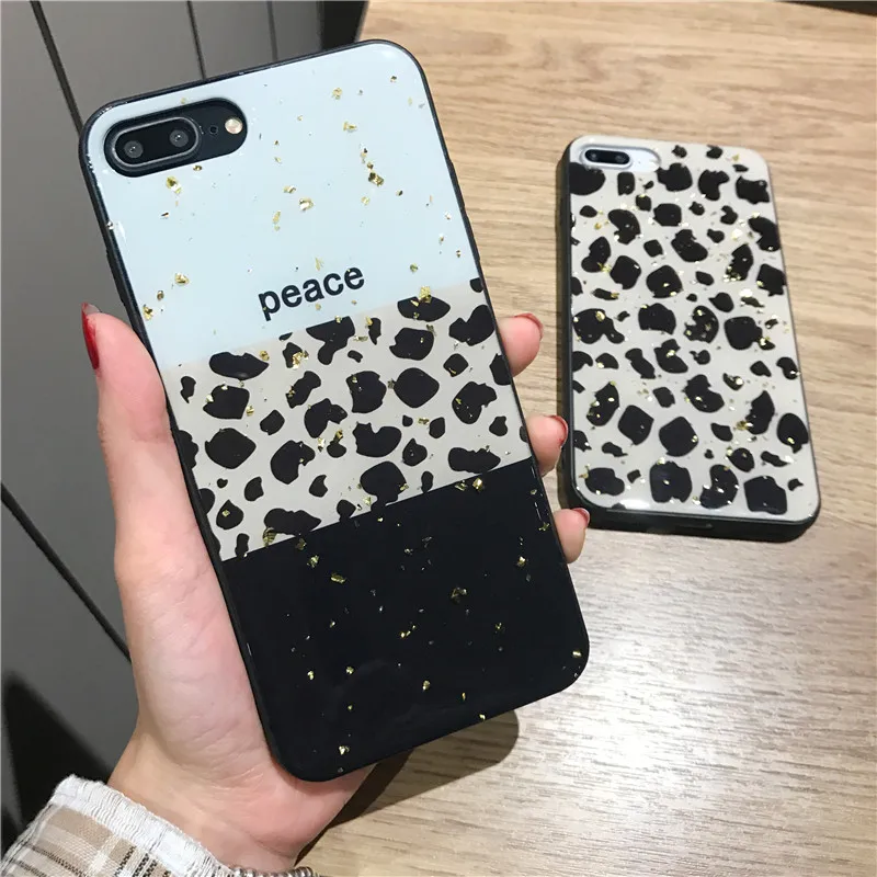 Роскошный леопардовый чехол из золотой фольги для Xiaomi 9 8 SE lite Explorer Bling Glitter
