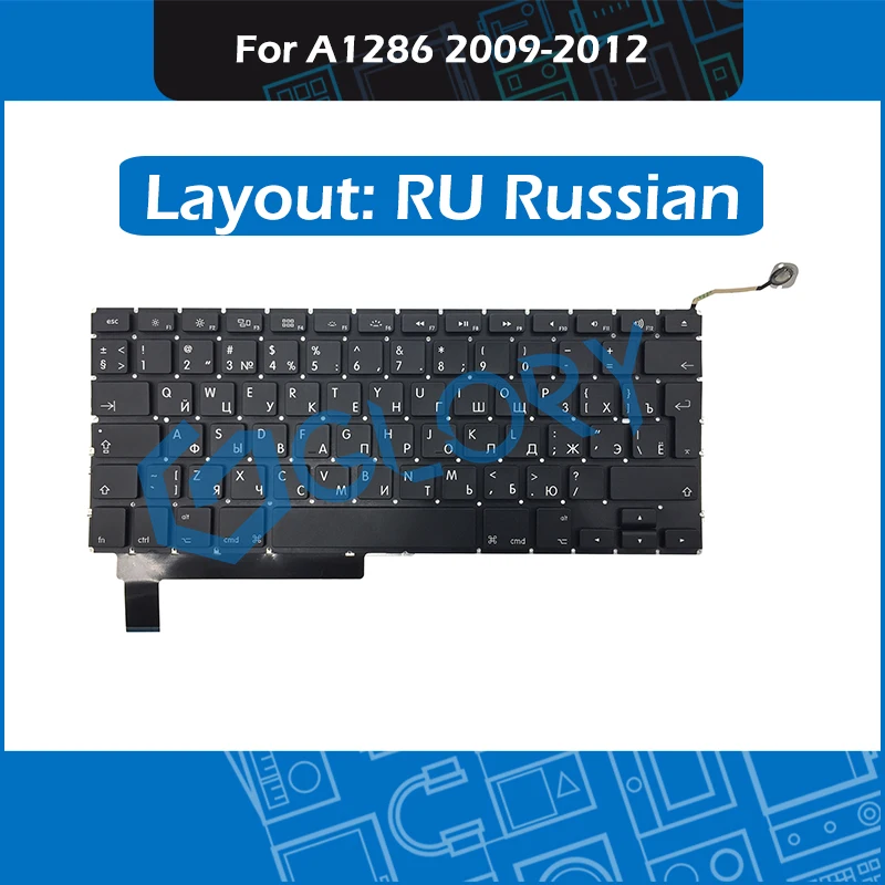 10 шт./лот A1286 клавиатура для Macbook Pro 15 4 &quot2009-2012 замена клавиатуры UK ES Spanish IT