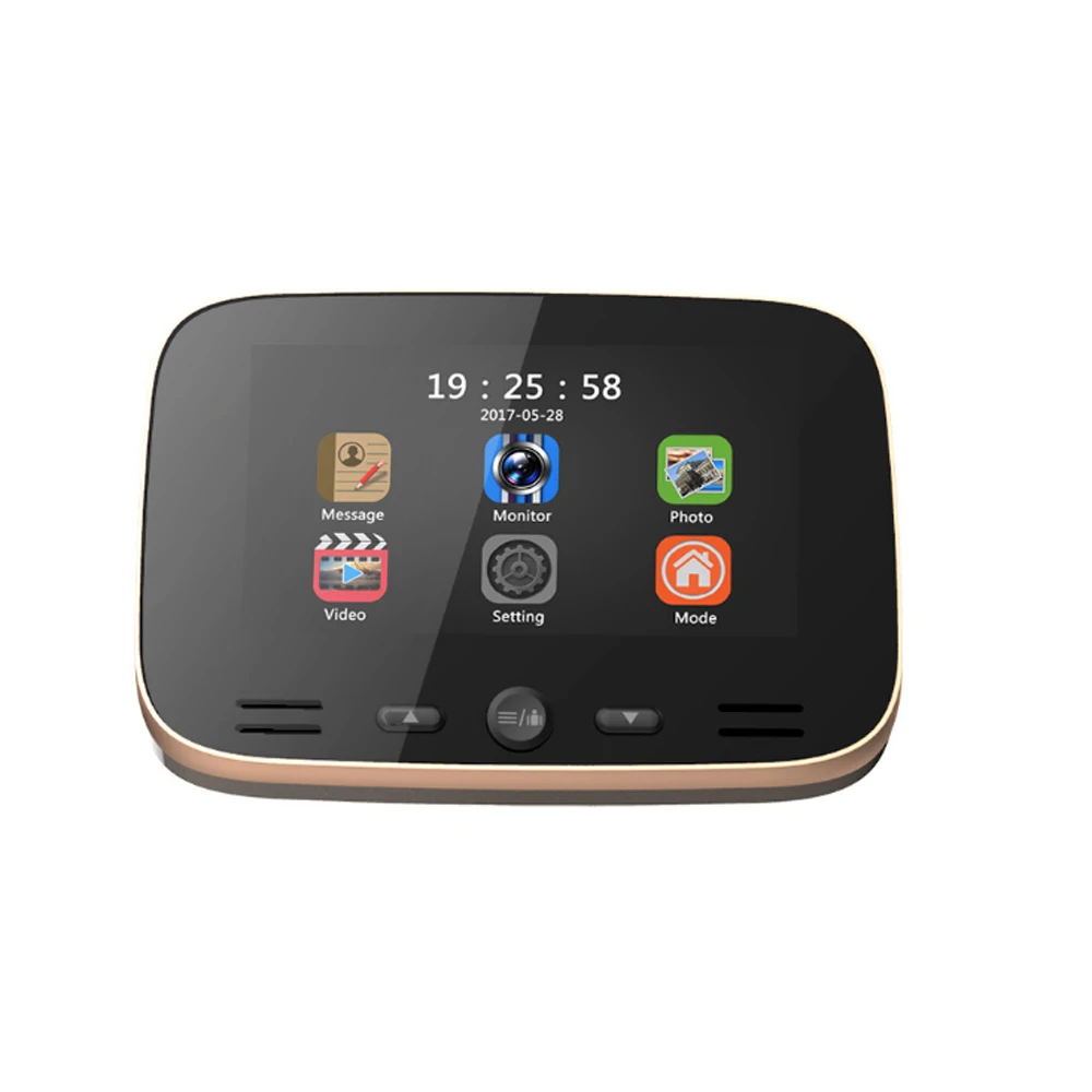 Домашний дверной звонок умный беспроводной для дома цифровой глазок ночное