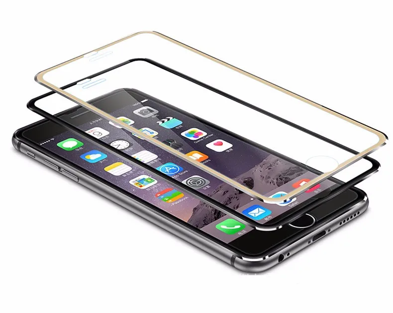 Защитный чехол из закаленного стекла для iPhone X алюминиевого сплава 6S 6 7 8 Plus 5 3D