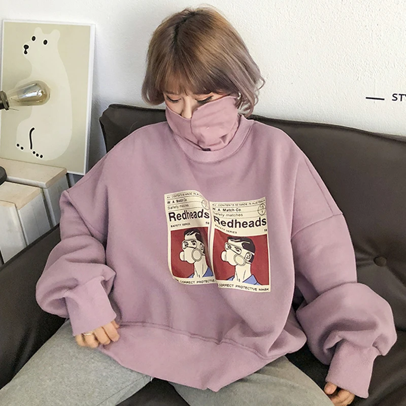 YouGeMan женские толстовки балахон корейский Ulzzang Харадзюку мультфильм печати