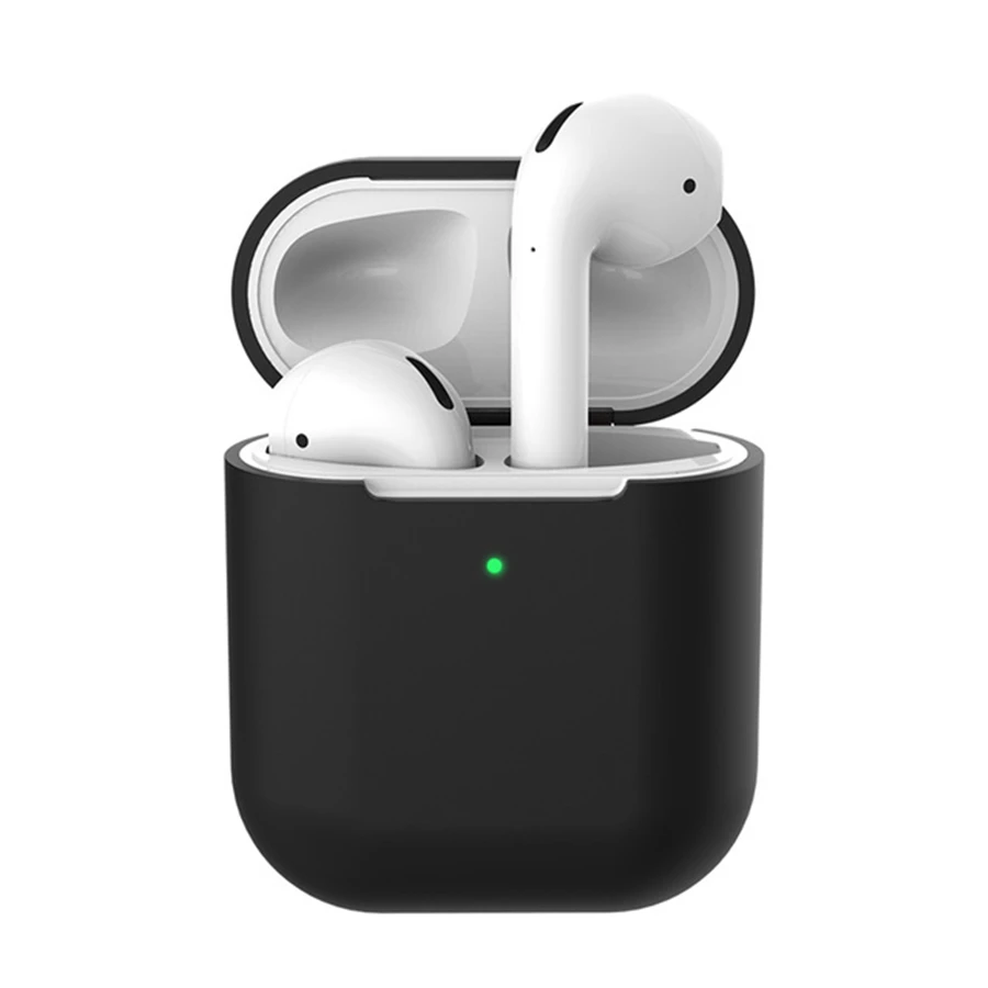 Силиконовый чехол для наушников AirPods 2 беспроводные наушники Apple защитный Air Pods