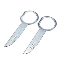 2 pcs keys for car repair car cd stereo radio removal release sheet metal tool keys pins car tool for vw passat bora etc