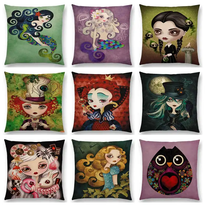 Горячая Распродажа подушка для дивана с изображением Эльзы ангела девушки