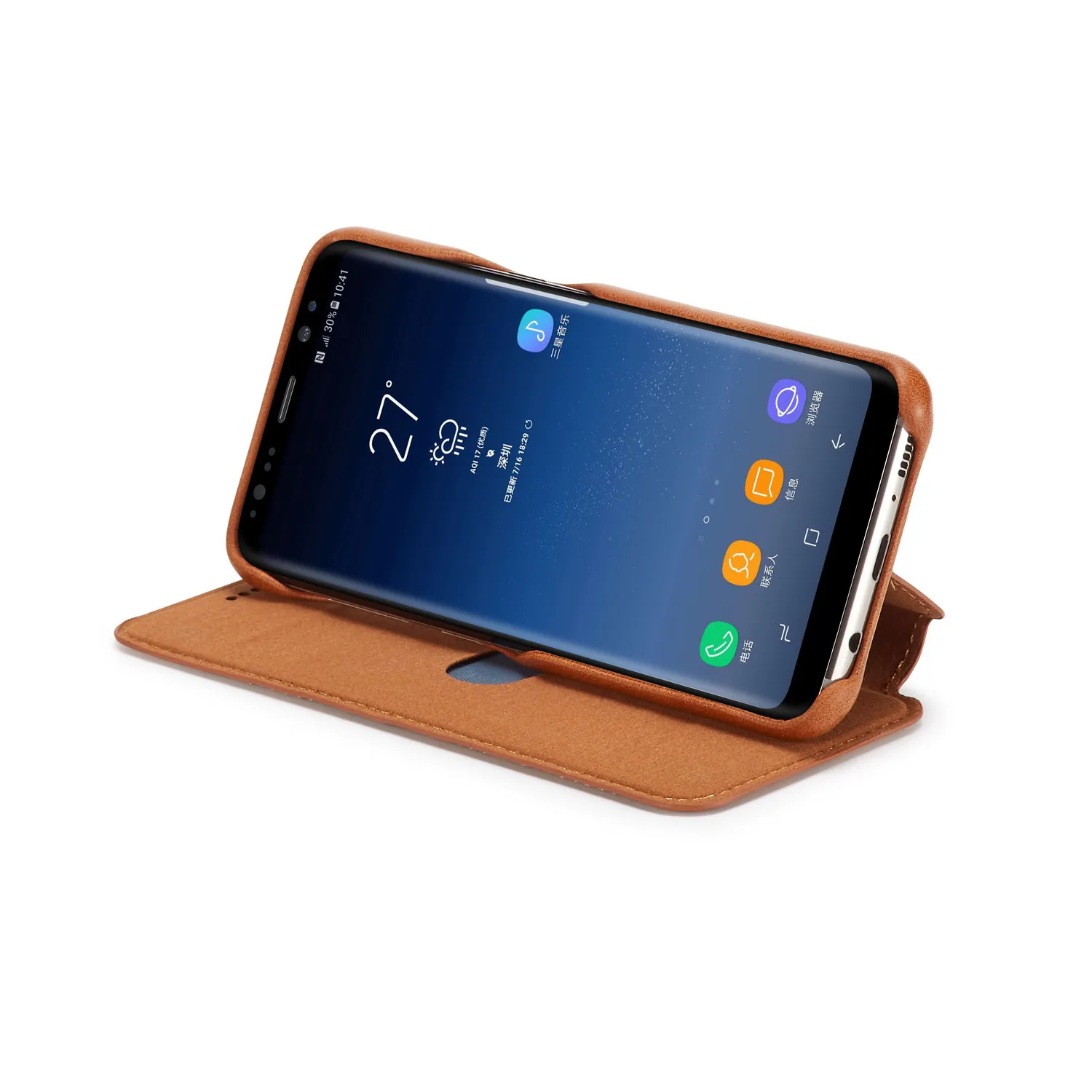 Магнитный притяжение флип чехол ультра тонкий для Samsung Galaxy S8 + S8Plus бизнес ретро