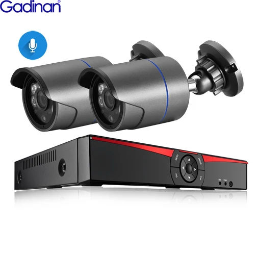 8CH NVR and 2Cameras Gadinan 8CH 4MP HDMI POE NVR комплект CCTV система безопасности 4.0MP 3.0MP наружная аудио запись ip-камера комплект видеонаблюдения 2 ТБ HDD - Цвет: 8CH NVR and 2Cameras