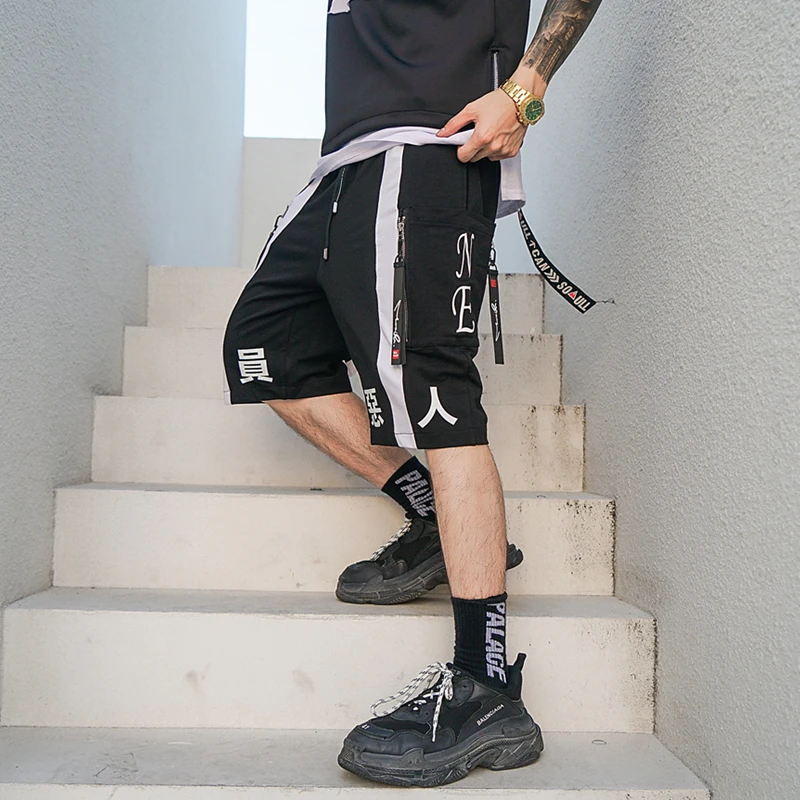 Весна/Лето 2019 китайский тренд индивидуальность хип-хоп Молодежные шорты прямые