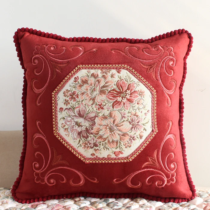 Роскошная винтажная вышитая модная Подушка высокого качества из Ткани Диван ofhead