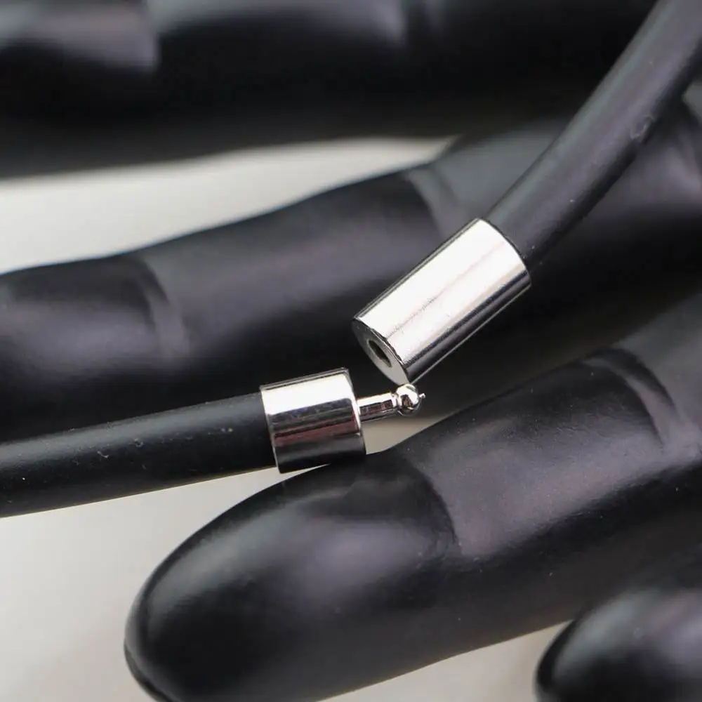 Мужские черные магнитные подвески из натуральной кожи высокого качества