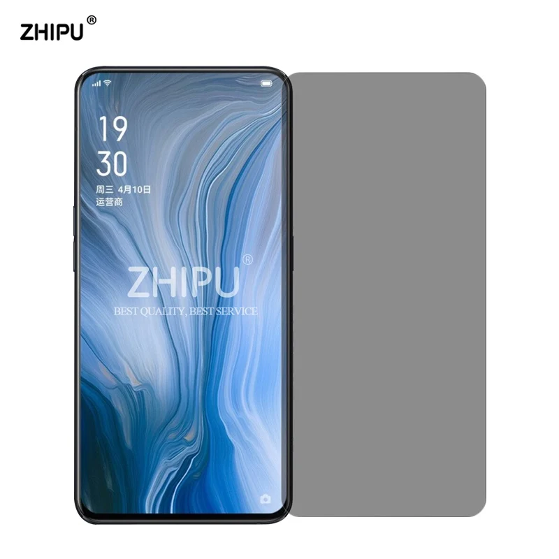 Для Oppo Reno 10x zoom 2.5D Arc Edge антишпионское закаленное стекло для 6 "Защитная пленка