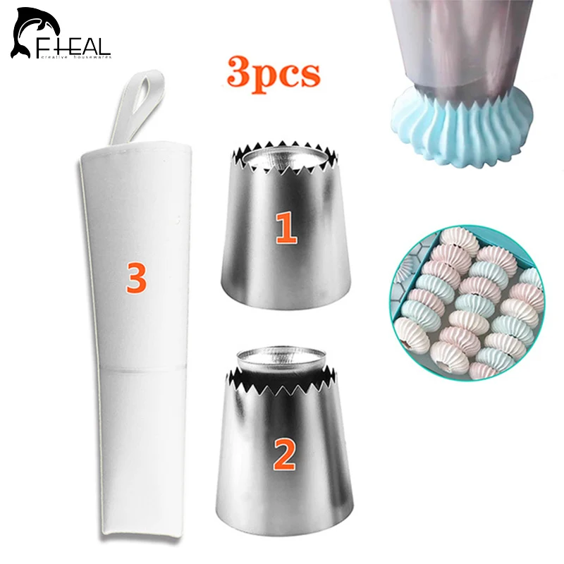 FHEAL 3 шт./компл. Кухня аксессуары Обледенение Трубопроводы Крем кондитерский