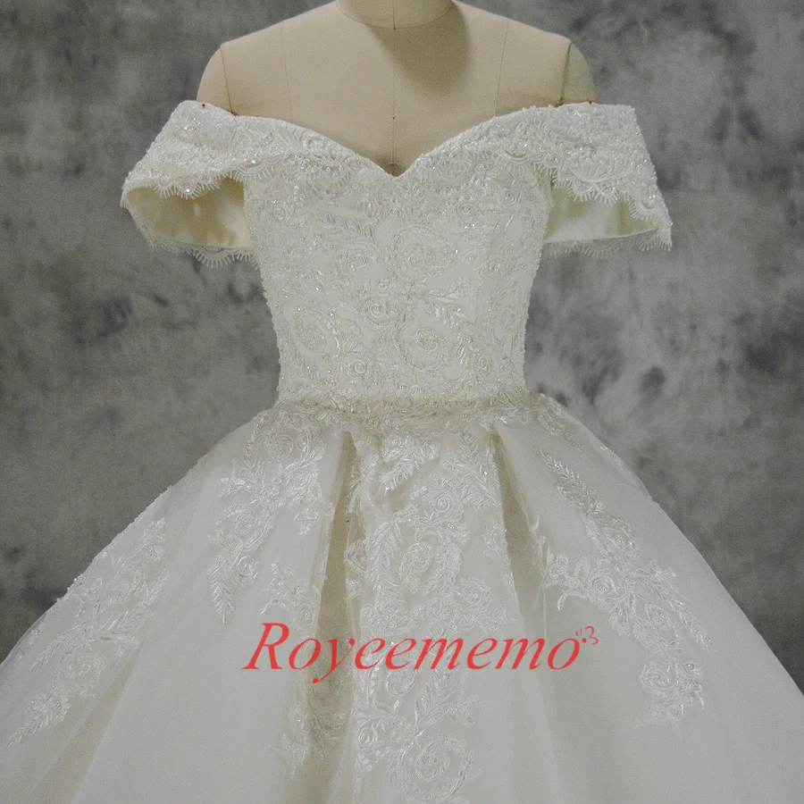 Vestido de Noiva new lace ball gown wedding dress off the shoulder sleeves custom made factory wholesale price | Свадьбы и торжества