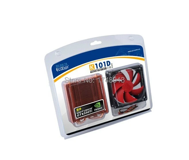 Кулер для видеокарты nVIDIA / ATI K101D 2 тепловых трубы 100 мм|vga fan|100mm fanvga radiator |