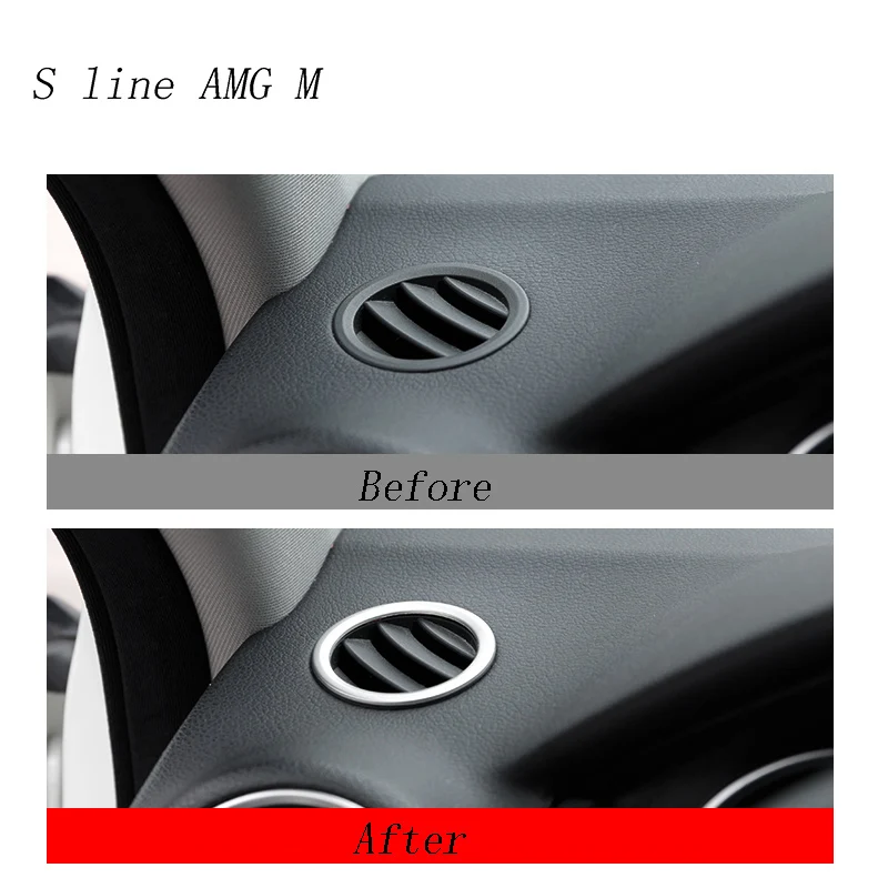 Автомобильный Стайлинг AC Outlet Trim Air рамка украшение авто наклейки Чехлы для Mercedes