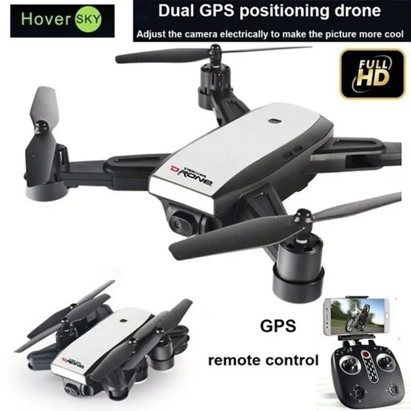 Интеллектуальный складной Радиоуправляемый Дрон с GPS позицией Wifi FPV 1080P